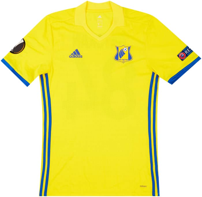 2016-17 FC Rostov Match Issue Europa League Home Shirt Gatskan #84 (v Manchester United)