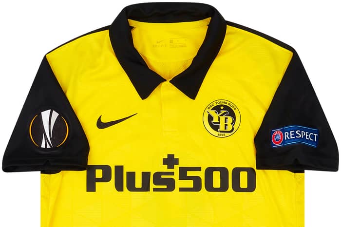 2020-21 BSC Young Boys Match Issue Home Shirt Sierro #8 (v Ajax)