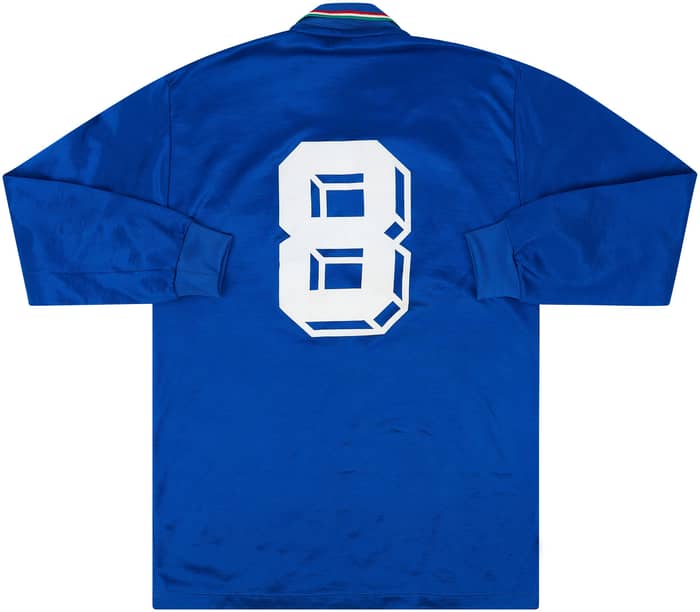 1986-89 Italy Match Issue Home L/S Shirt #8