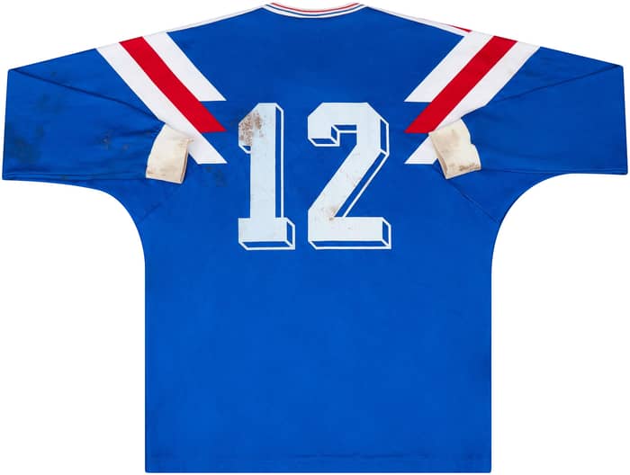 1980 France U-21 Match Worn Home L/S Shirt #12 (v Holland)