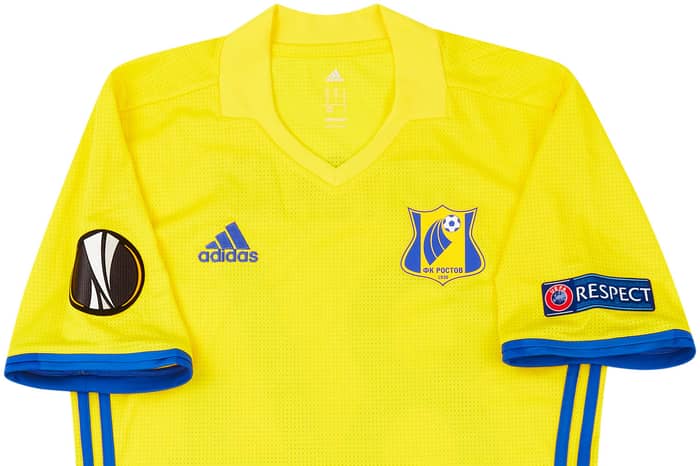 2016-17 FC Rostov Match Issue Europa League Home Shirt Gatskan #84 (v Manchester United)