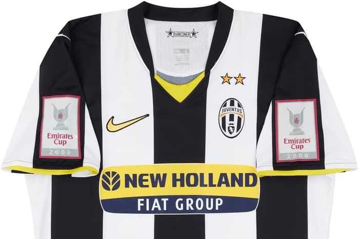 2008-09 Juventus Match Worn Emirates Cup Home Shirt Camoranesi #16 (v Hamburg)