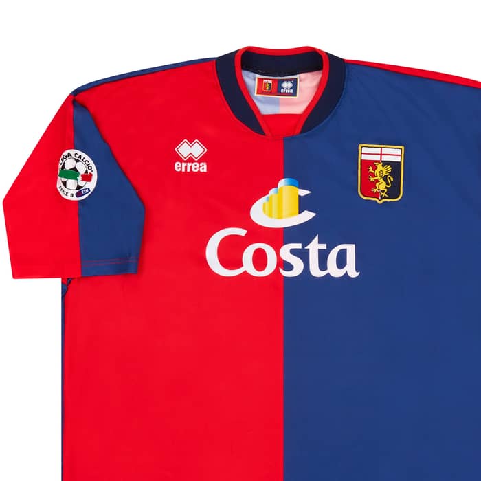 2003-04 Genoa Match Issue Home Shirt Comandini #70