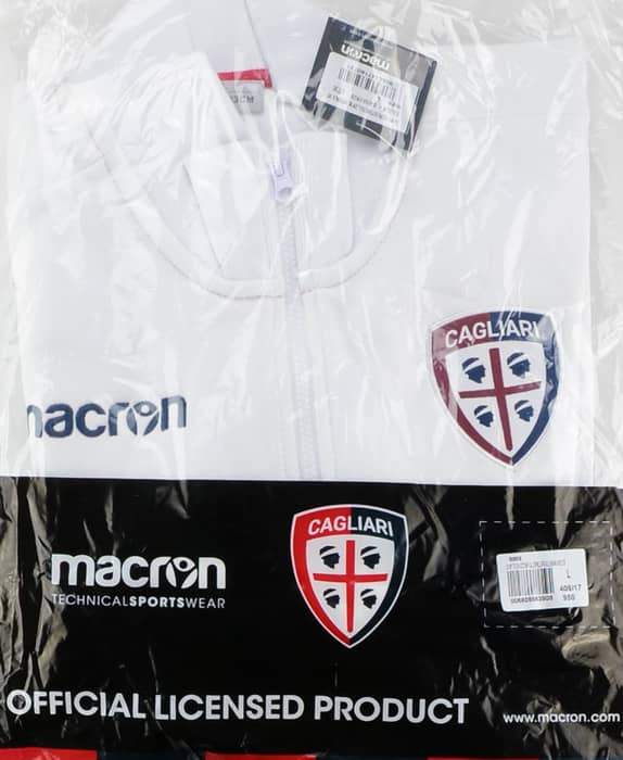 2016-17 Cagliari Macron Track Jacket - NEW