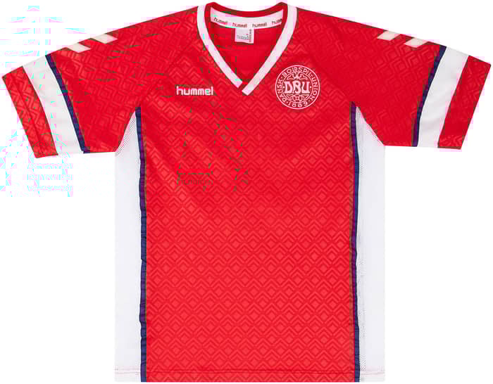 1990-92 Denmark Match Issue Home Shirt #15