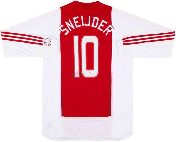 2006-07 Ajax Match Issue Home L/S Shirt Sneijder #10