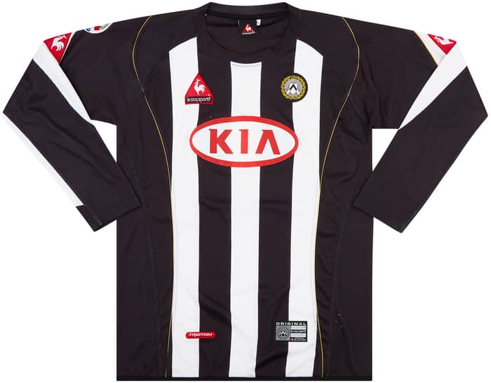2004-05 Udinese Match Issue Coppa Italia Home L/S Shirt Pieri #26 (v AC Milan)