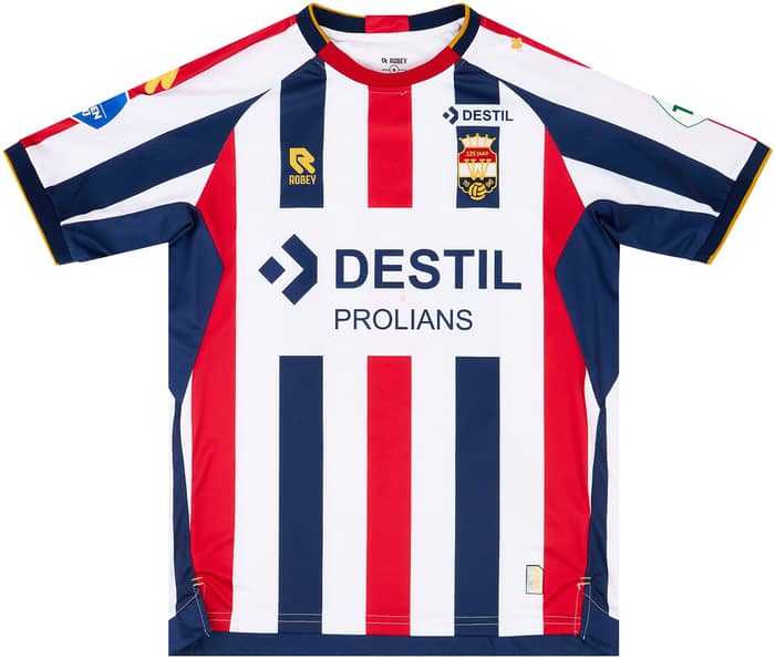 2021-22 Willem II Match Issue Home Shirt Nunnely #7 (v Ajax)