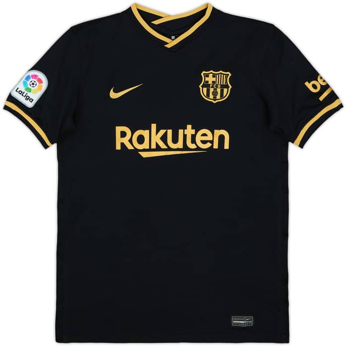 2020-21 Barcelona Away Shirt - 9/10 - (L.Boys)