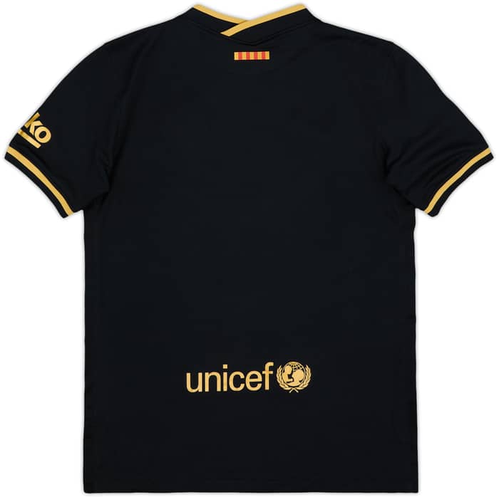 2020-21 Barcelona Away Shirt - 9/10 - (L.Boys)