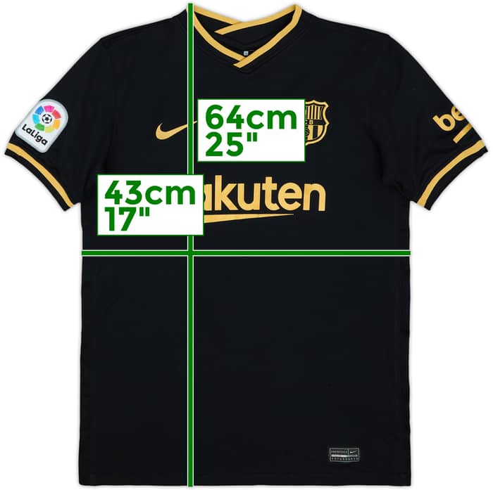 2020-21 Barcelona Away Shirt - 9/10 - (L.Boys)