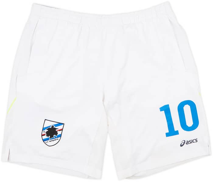 2013-14 Sampdoria Asics Training Shorts #10 - 6/10 - (XL)