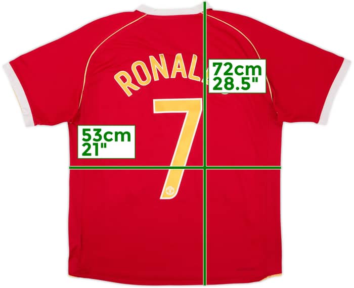 2006-07 Manchester United Home Shirt Ronaldo #7 - 6/10 - (L)