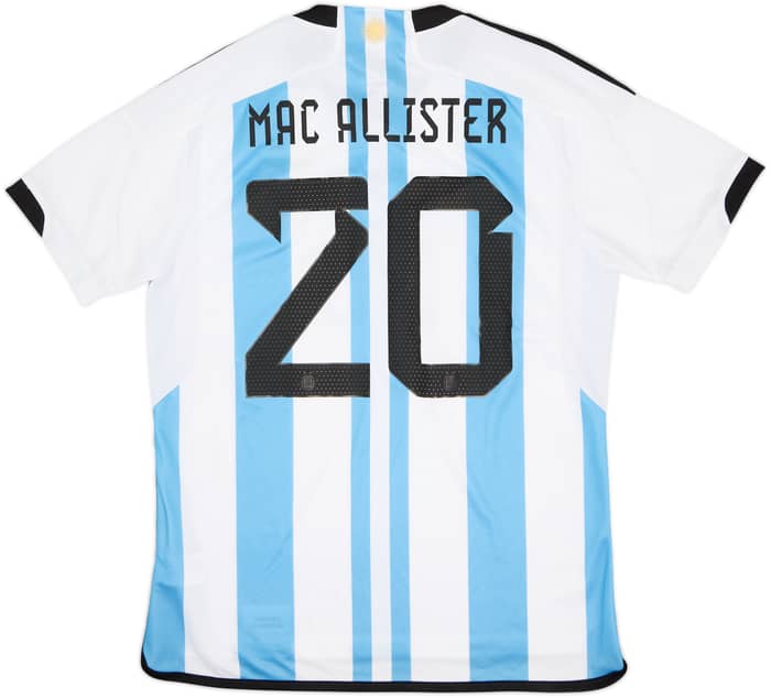 2022-23 Argentina Home Shirt Mac Allister #20 (L)