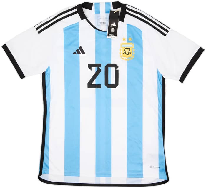 2022-23 Argentina Home Shirt Mac Allister #20 (L)