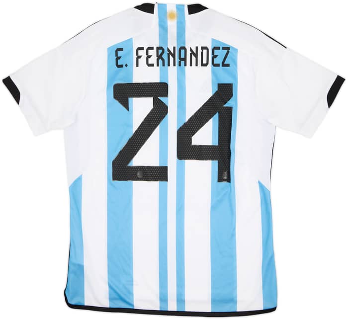 2022-23 Argentina Home Shirt E.Fernandez #24 (L)