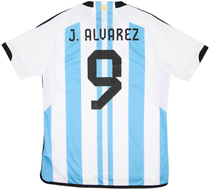 2022-23 Argentina Home Shirt J.Alvarez #9 (L)