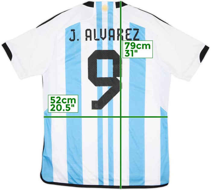 2022-23 Argentina Home Shirt J.Alvarez #9 (L)