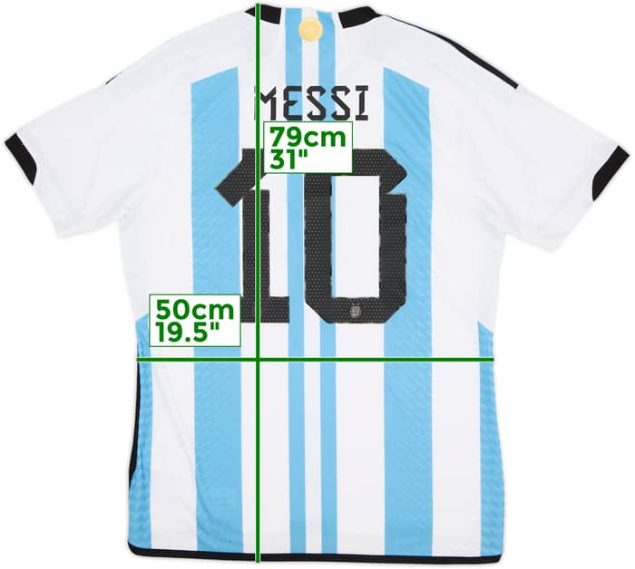 2022-23 Argentina Authentic Home Shirt Messi #10 (L)