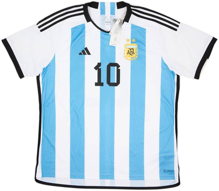 2022-23 Argentina Home Shirt Messi #10 (XXL)