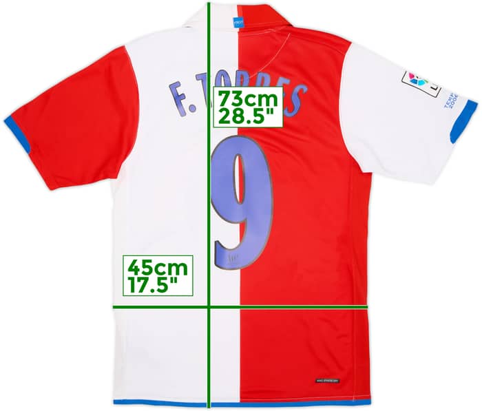 2006-07 Atletico Madrid Home Shirt Torres #9 - 7/10 - (S)