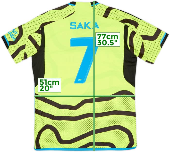 2023-24 Arsenal Authentic Away Shirt Saka #7 (L)