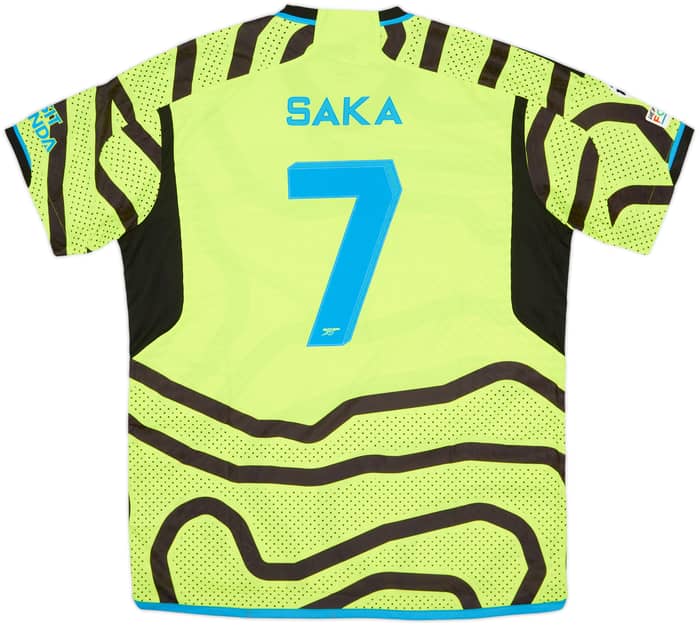 2023-24 Arsenal Authentic Away Shirt Saka #7 (XL)