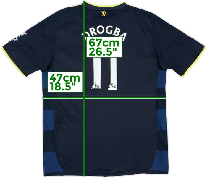 2009-10 Chelsea Away Shirt Drogba #11 - 8/10 - (L.Boys)