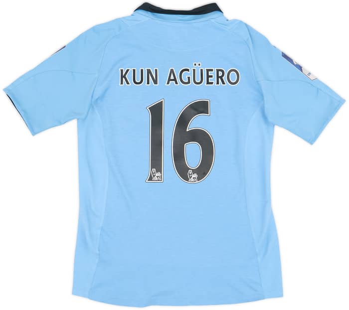 2012-13 Manchester City Home Shirt Kun Aguero #16 - 6/10 - (M.Boys)