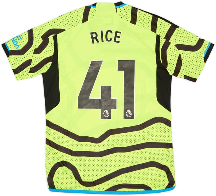 2023-24 Arsenal Authentic Away Shirt Rice #41 (L)
