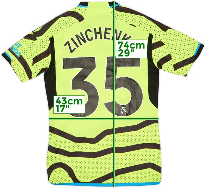 2023-24 Arsenal Authentic Away Shirt Zinchenko #35 (S)