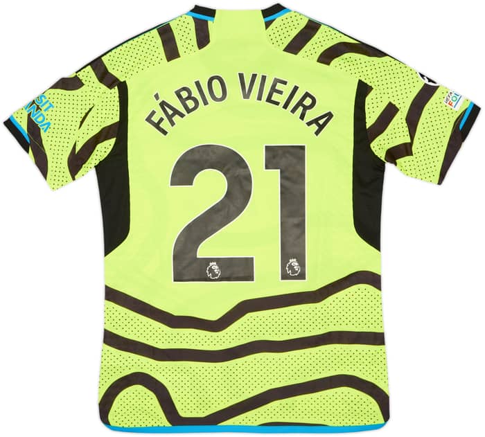 2023-24 Arsenal Authentic Away Shirt Fabio Vieira #21 (M)
