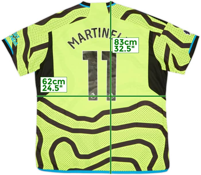 2023-24 Arsenal Authentic Away Shirt Martinelli #11 (XXL)