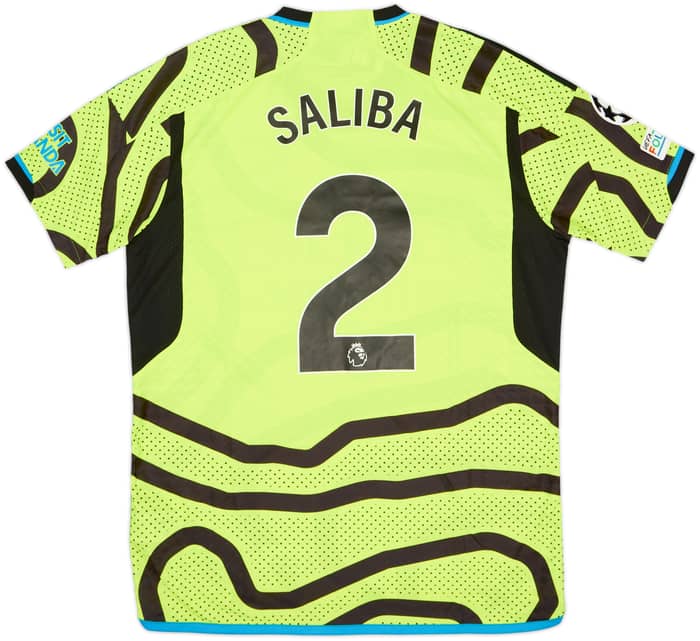 2023-24 Arsenal Authentic Away Shirt Saliba #2 (L)