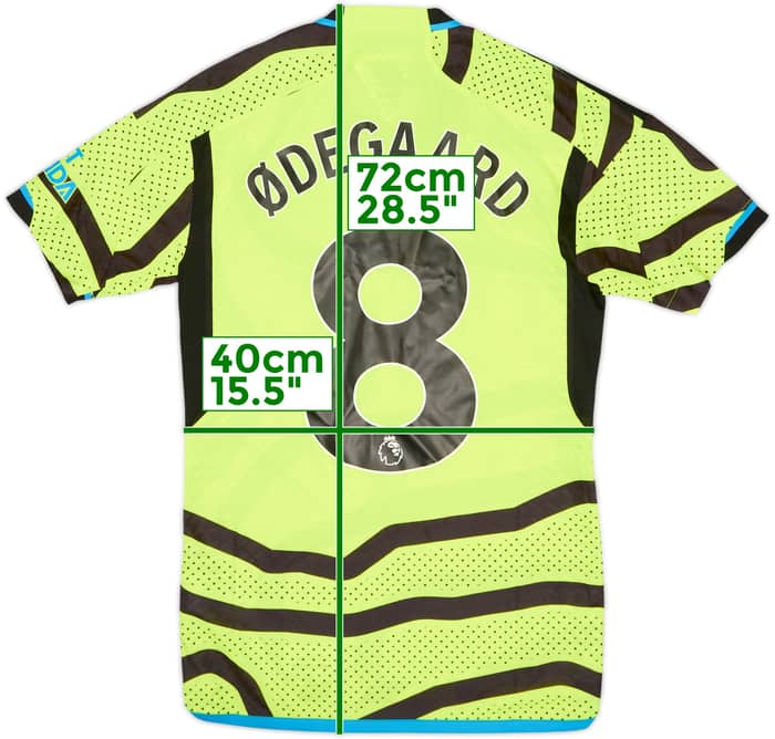 2023-24 Arsenal Authentic Away Shirt Ødegaard #8 (XS)