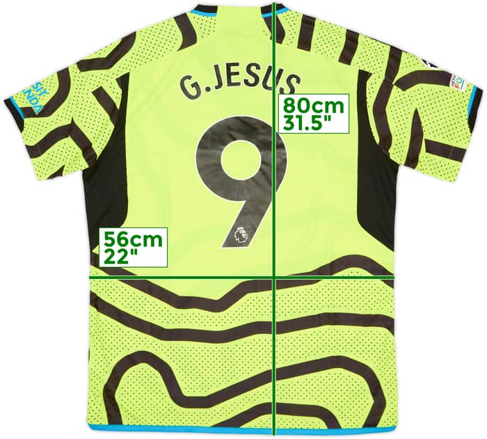 2023-24 Arsenal Authentic Away Shirt G.Jesus #9 (XL)
