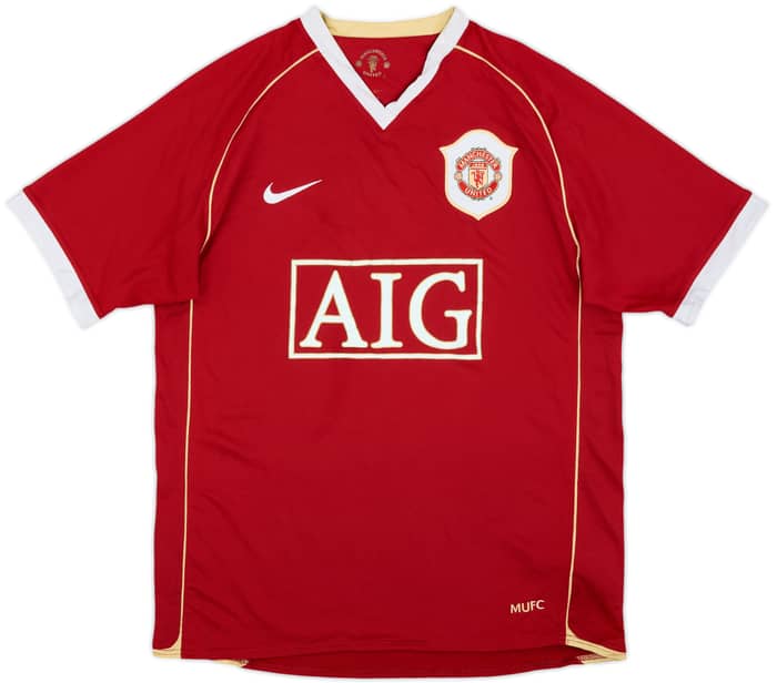 2006-07 Manchester United Home Shirt Neville #2 - 7/10 - (M)