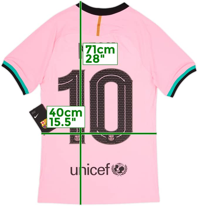 2020-21 Barcelona Authentic Third Shirt Messi #10 (XS)