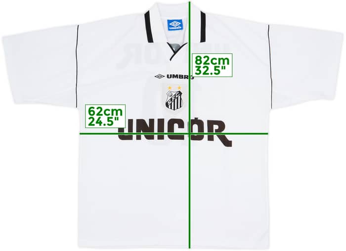 1998 Santos Home Shirt #10 - 9/10 - (XXL)