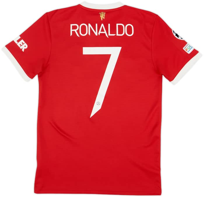 2021-22 Manchester United Home Shirt Ronaldo #7 - 9/10 - (S)