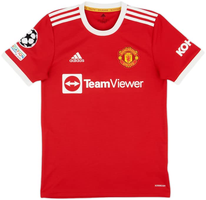 2021-22 Manchester United Home Shirt Ronaldo #7 - 9/10 - (S)