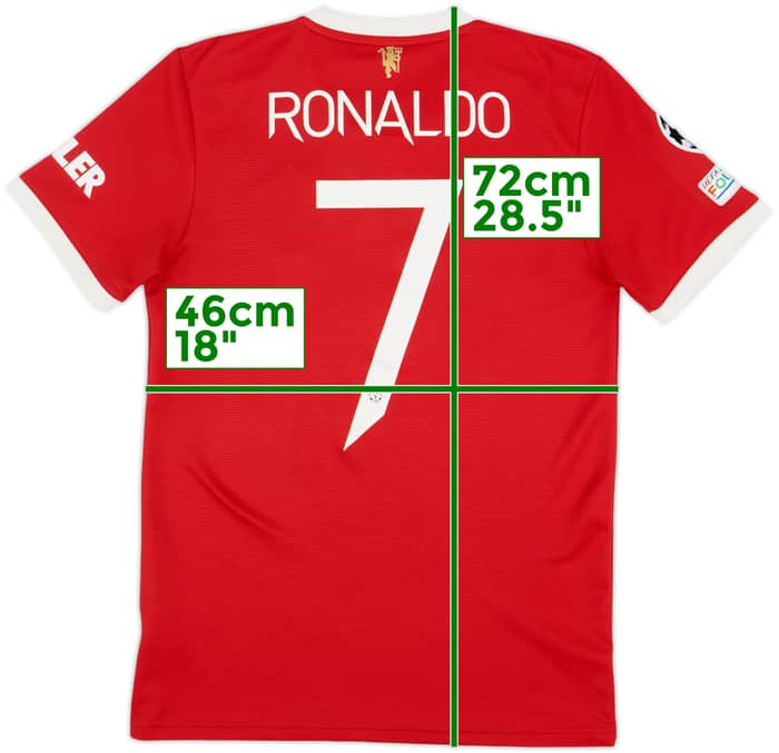 2021-22 Manchester United Home Shirt Ronaldo #7 - 9/10 - (S)