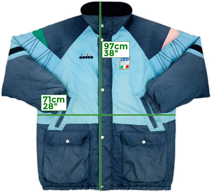 1990 Italy Diadora Padded Bench Coat - 5/10 - (XL)