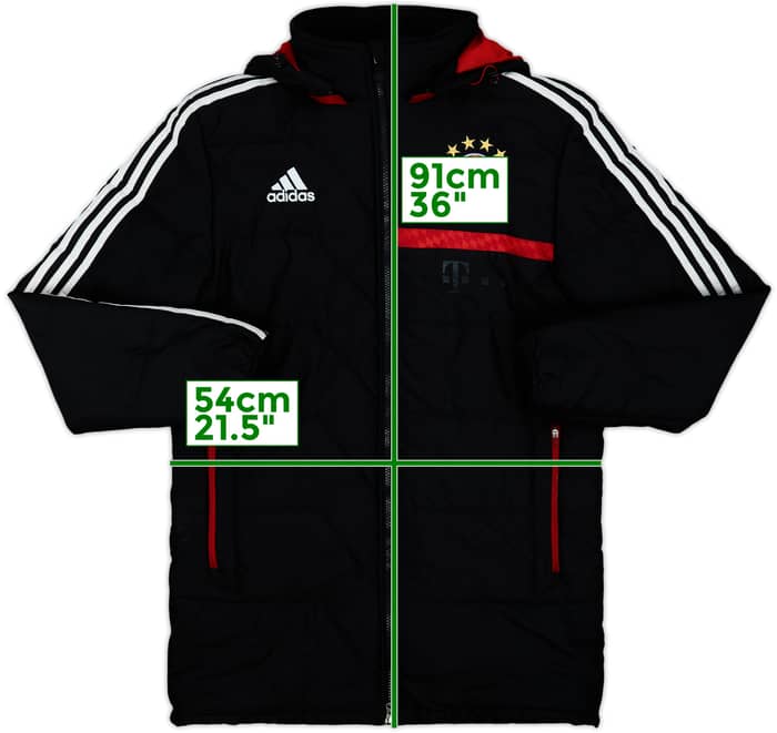 2012-13 Bayern Munich adidas Padded Bench Coat - 5/10 - (XL.Boys)