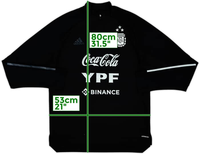 2021-22 Argentina Player Issue adidas 1/4 Zip Drill Top - 7/10 - (L)