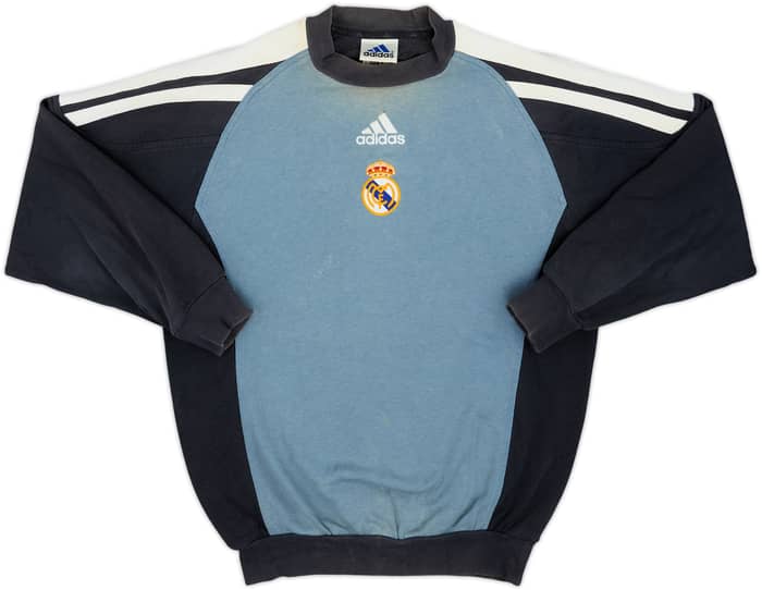 2001-02 Real Madrid adidas Sweat Top - 5/10 - (L.Boys)