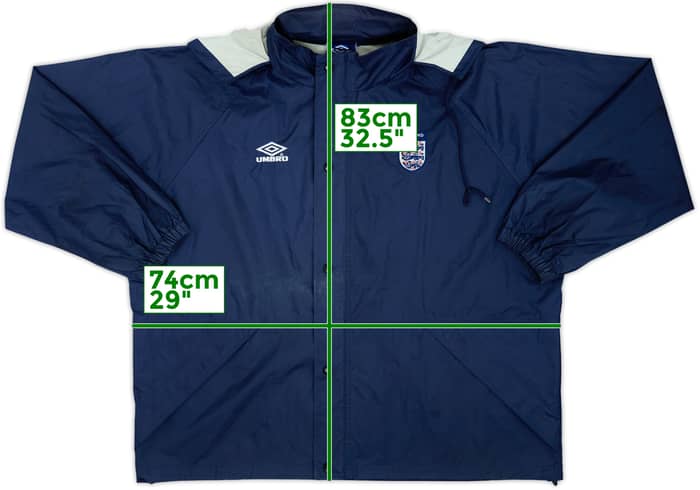 2000-02 England Umbro Hooded Rain Jacket - 5/10 - (XXL)