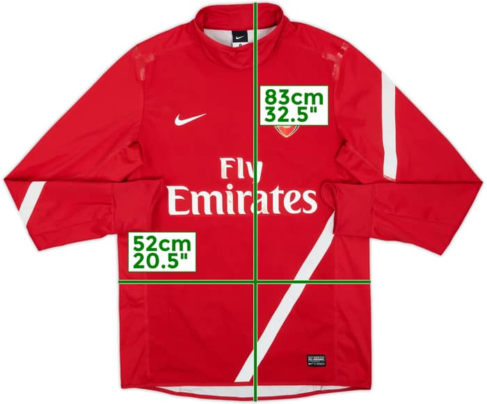 2011-12 Arsenal Nike Player Issue Drill Top - 5/10 - (M)