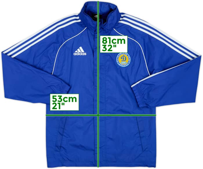 2010-11 Dynamo Kyiv adidas Hooded Rain Jacket - 8/10 - (S)