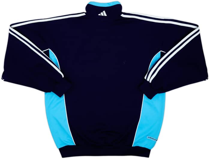 1999-00 Olympique Marseille adidas 1/4 Zip Drill Top - 7/10 - (M)
